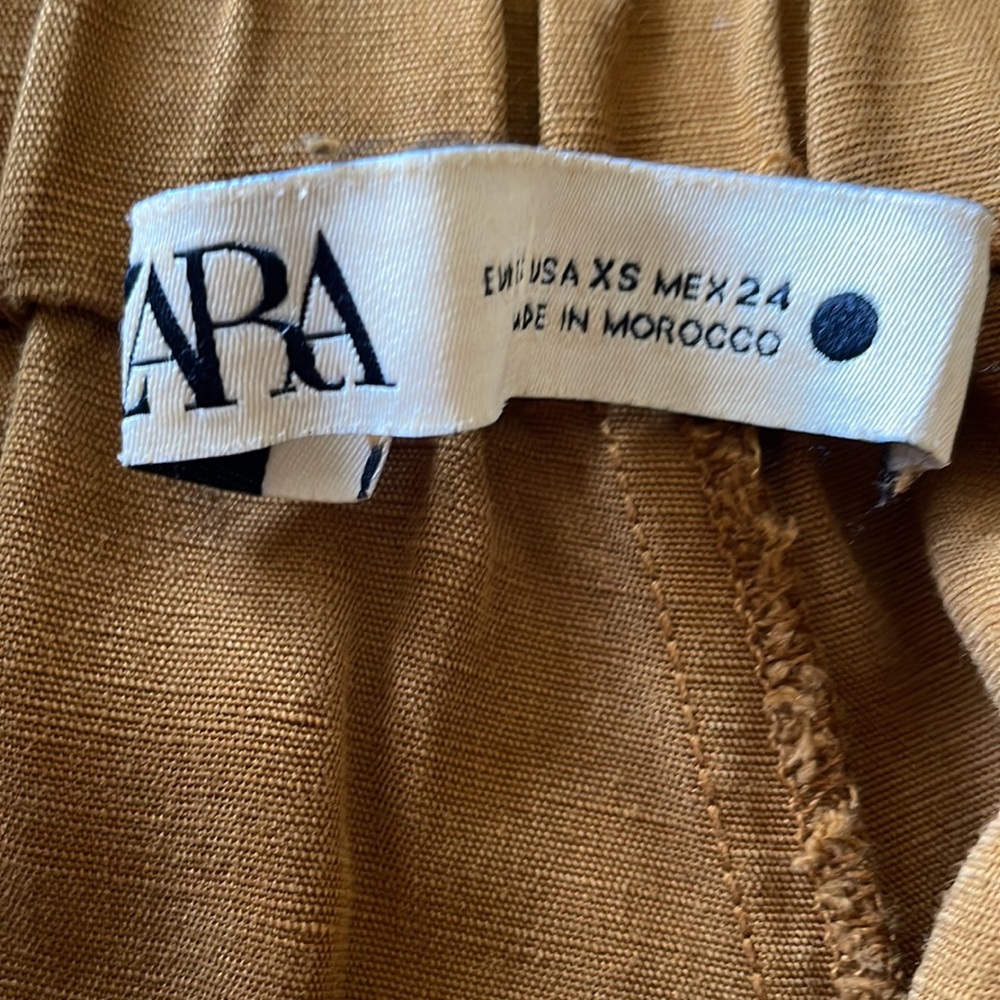 Zara Brushed Linen Trousers - Picture 6 of 7